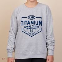 Titanium Spinal Fusion Warrior Spine Surgery Women's Sweatshirt thumb 0
