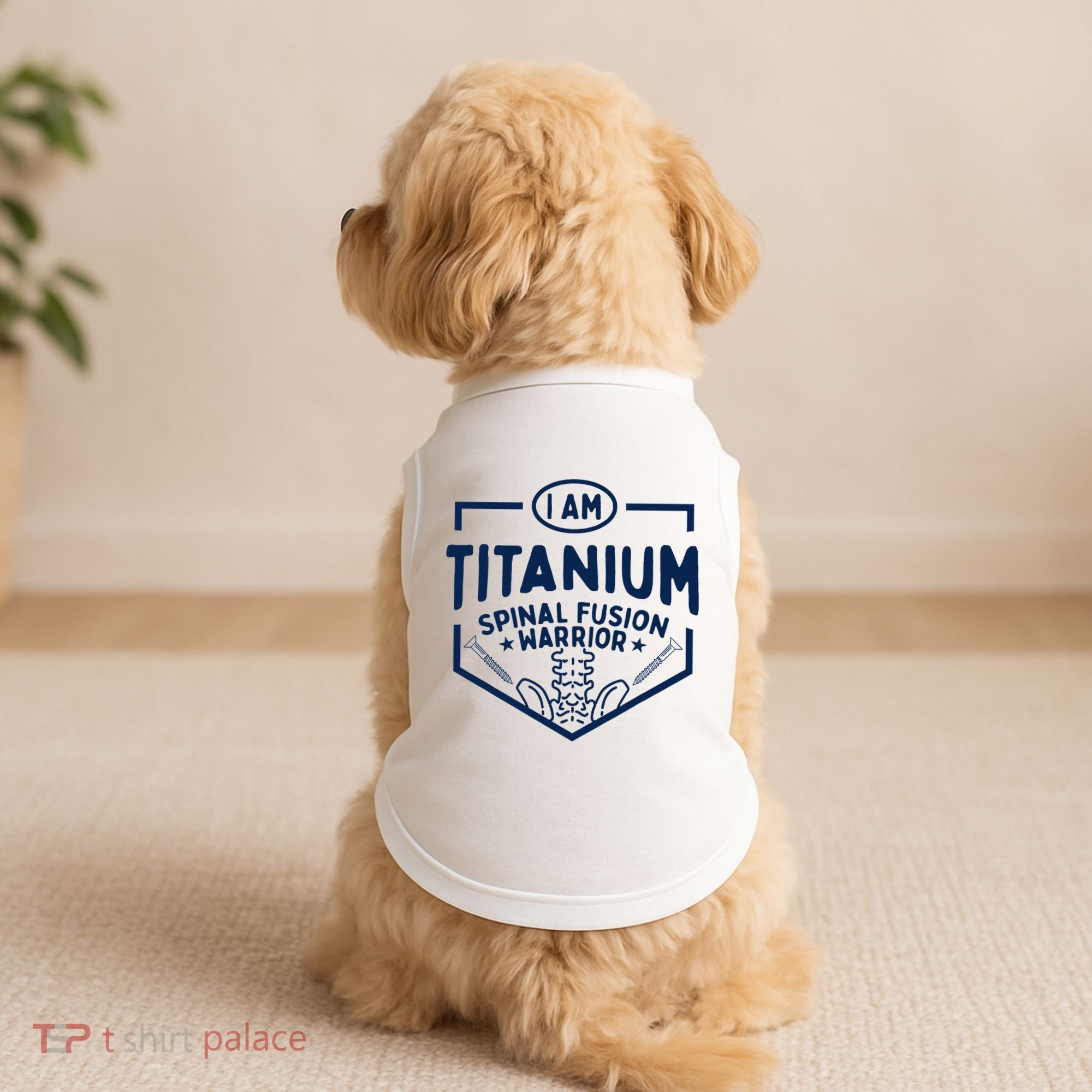 Titanium Spinal Fusion Warrior Spine Surgery Doggie Tank