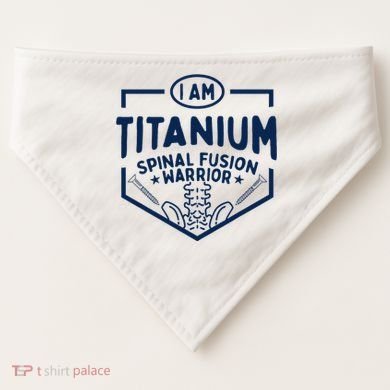 Titanium Spinal Fusion Warrior Spine Surgery USA-Made Doggie Bandana