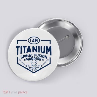 Titanium Spinal Fusion Warrior Spine Surgery Button