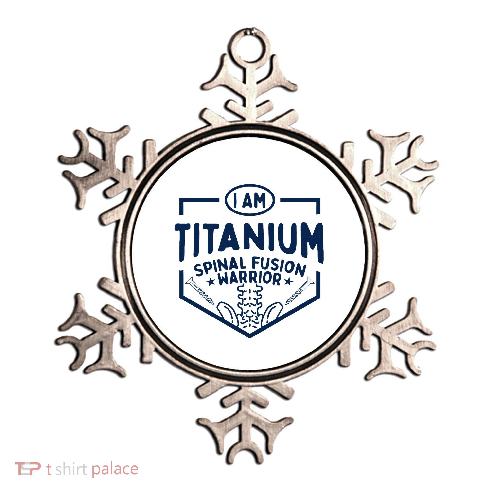 Titanium Spinal Fusion Warrior Spine Surgery Ornament