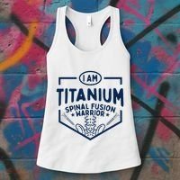 Titanium Spinal Fusion Warrior Spine Surgery Women's Tank Top thumb 3