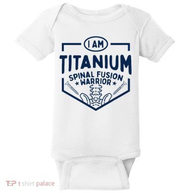 Titanium Spinal Fusion Warrior Spine Surgery Baby Bodysuit