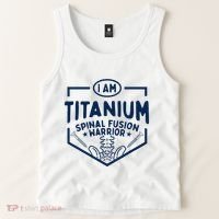 Titanium Spinal Fusion Warrior Spine Surgery Tank Top thumb 2