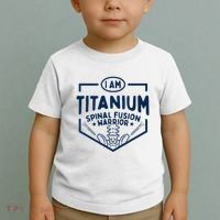 Titanium Spinal Fusion Warrior Spine Surgery Toddler T-Shirt thumb 2