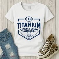 Titanium Spinal Fusion Warrior Spine Surgery Women's T-Shirt thumb 3