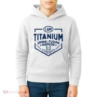 Titanium Spinal Fusion Warrior Spine Surgery Kids Hoodie thumb 4