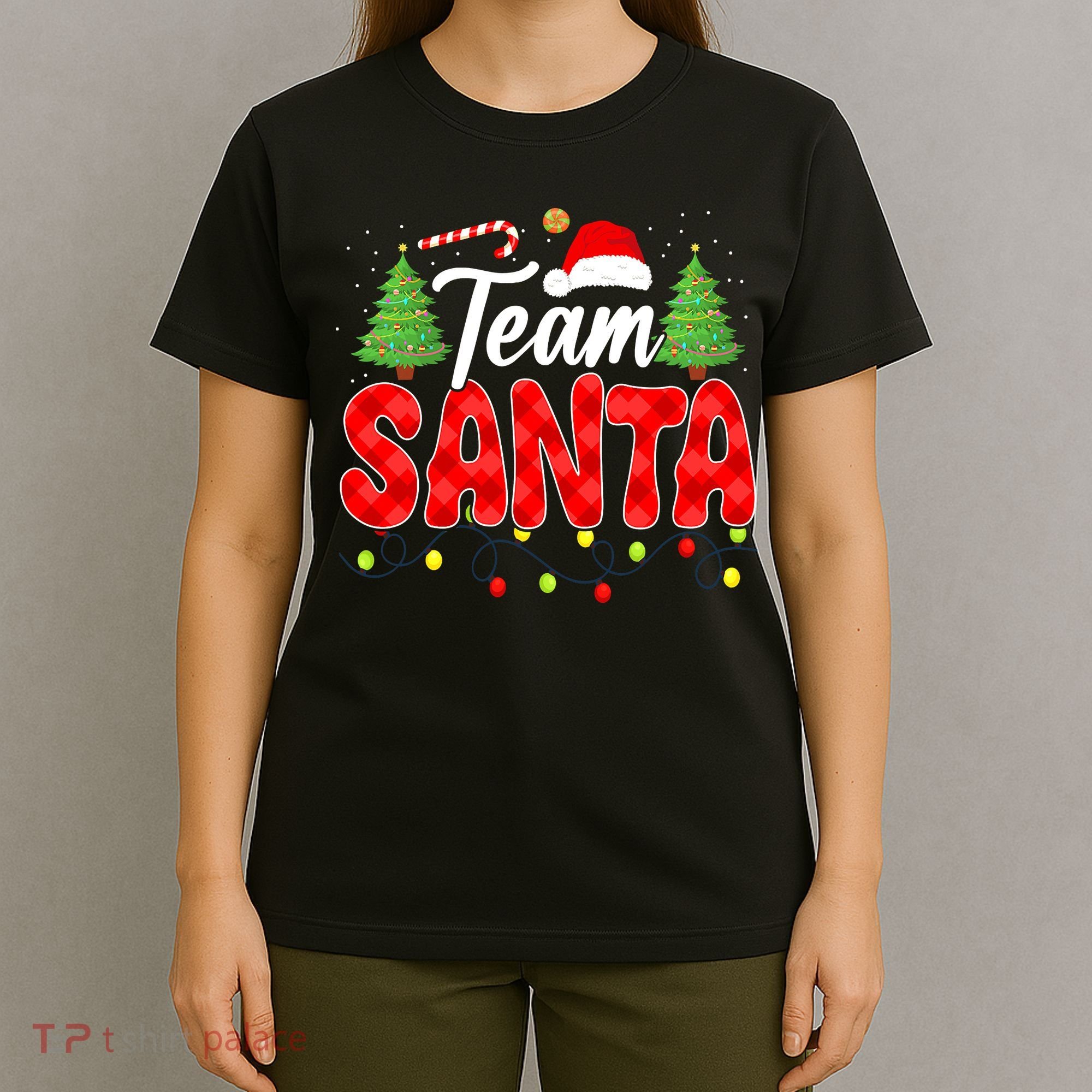 Team Santa Family Group Matching Christmas Pajama Party T-Shirt