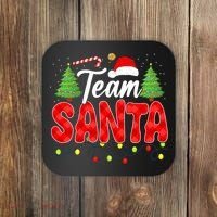 Team Santa Family Group Matching Christmas Pajama Party Coaster thumb 0