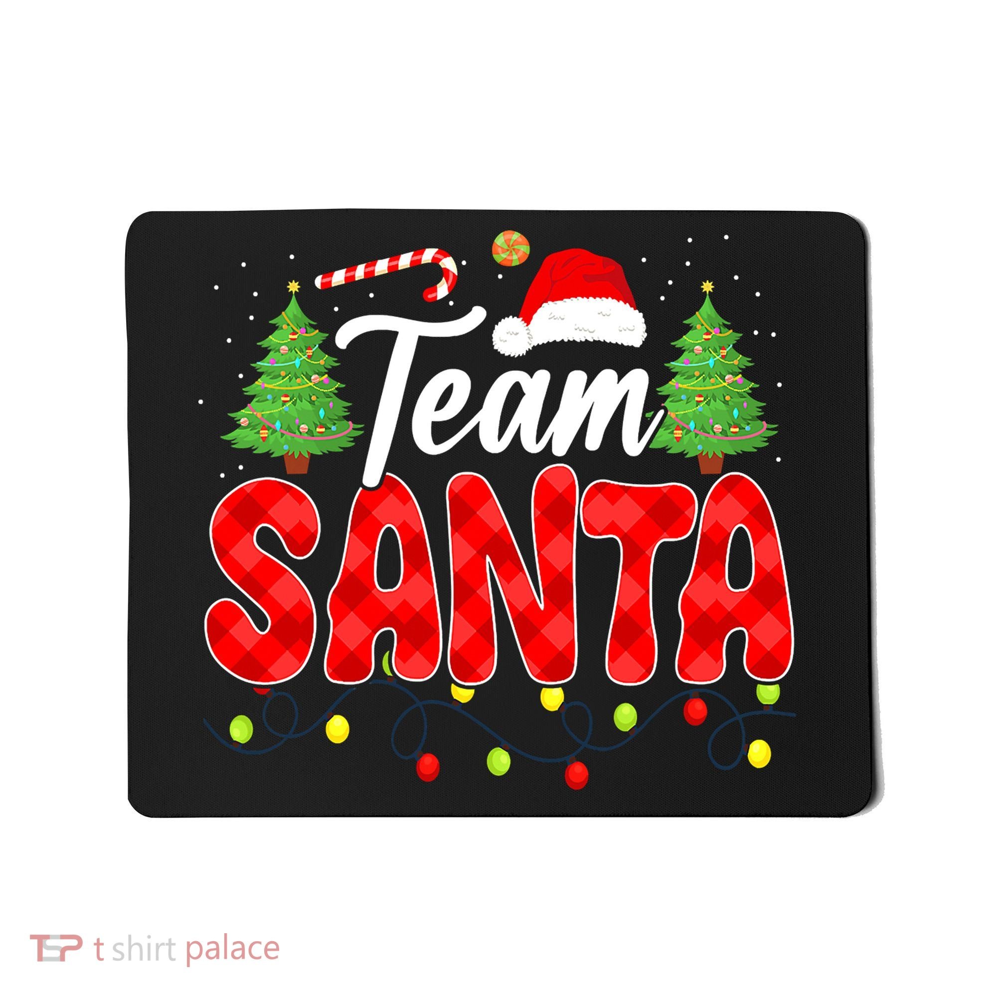 Team Santa Family Group Matching Christmas Pajama Party Mousepad