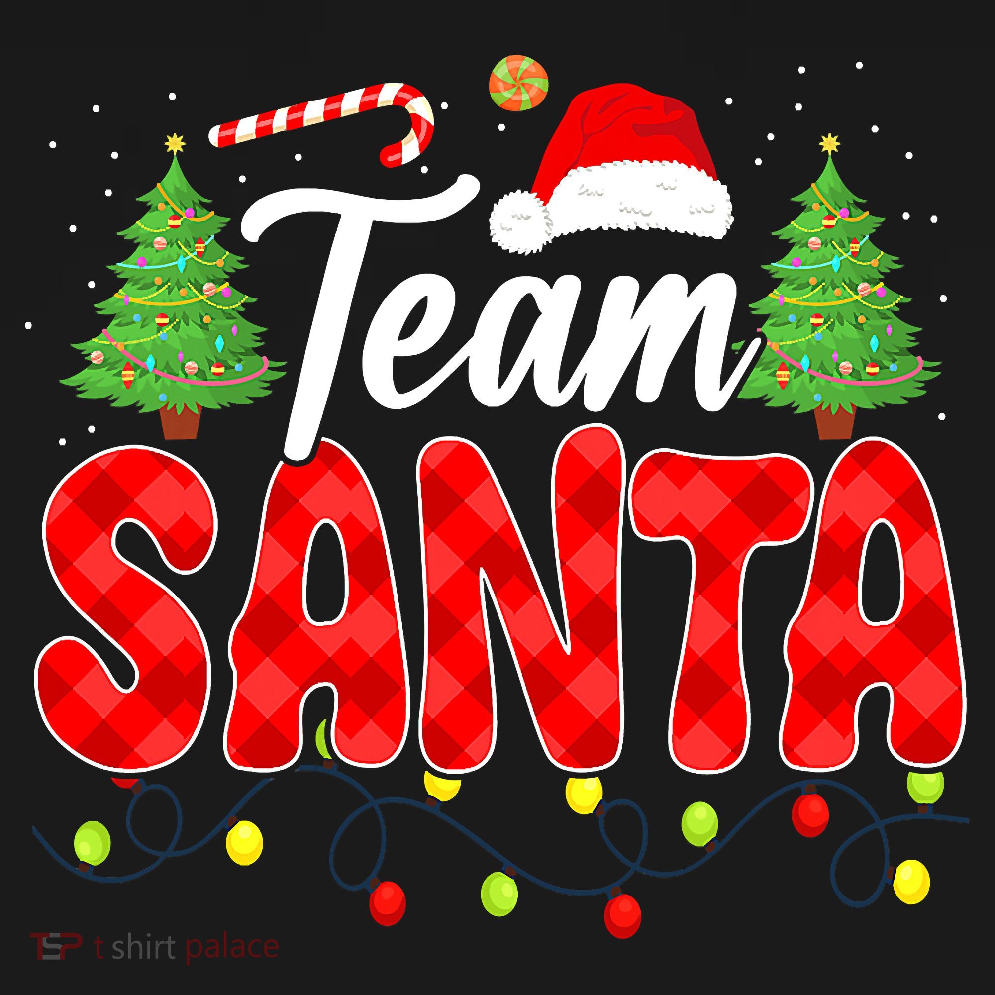 Team Santa Family Group Matching Christmas Pajama Party Mousepad