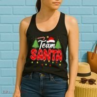 Team Santa Family Group Matching Christmas Pajama Party Women's Tank Top thumb 2