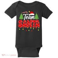 Team Santa Family Group Matching Christmas Pajama Party Baby Bodysuit thumb 0