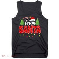 Team Santa Family Group Matching Christmas Pajama Party Tank Top thumb 0