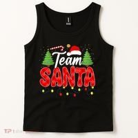 Team Santa Family Group Matching Christmas Pajama Party Tank Top thumb 2