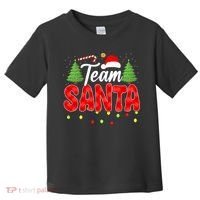 Team Santa Family Group Matching Christmas Pajama Party Toddler T-Shirt thumb 0