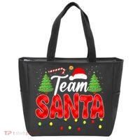 Team Santa Family Group Matching Christmas Pajama Party Tote Bag thumb 0