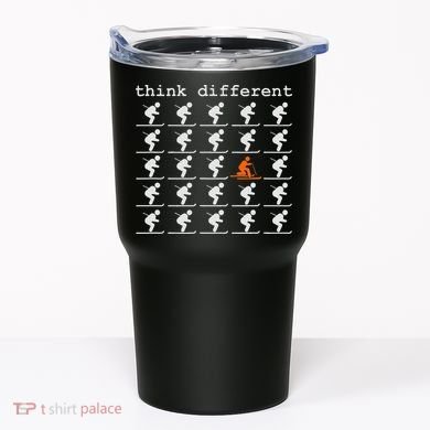 Telemark Skiing Free your Heel Think Different Ski Tumbler