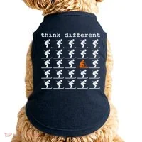 Telemark Skiing Free your Heel Think Different Ski Doggie Tank thumb 0