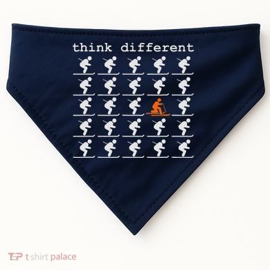 Telemark Skiing Free your Heel Think Different Ski USA-Made Doggie Bandana