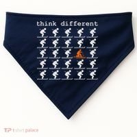 Telemark Skiing Free your Heel Think Different Ski USA-Made Doggie Bandana thumb 0