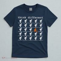 Telemark Skiing Free your Heel Think Different Ski T-Shirt thumb 5
