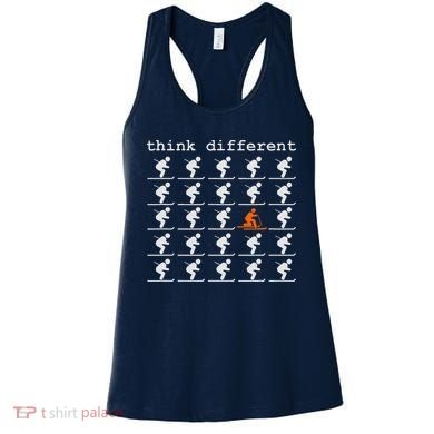 Telemark Skiing Free your Heel Think Different Ski Women's Tank Top