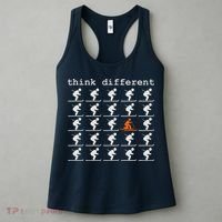 Telemark Skiing Free your Heel Think Different Ski Women's Tank Top thumb 3