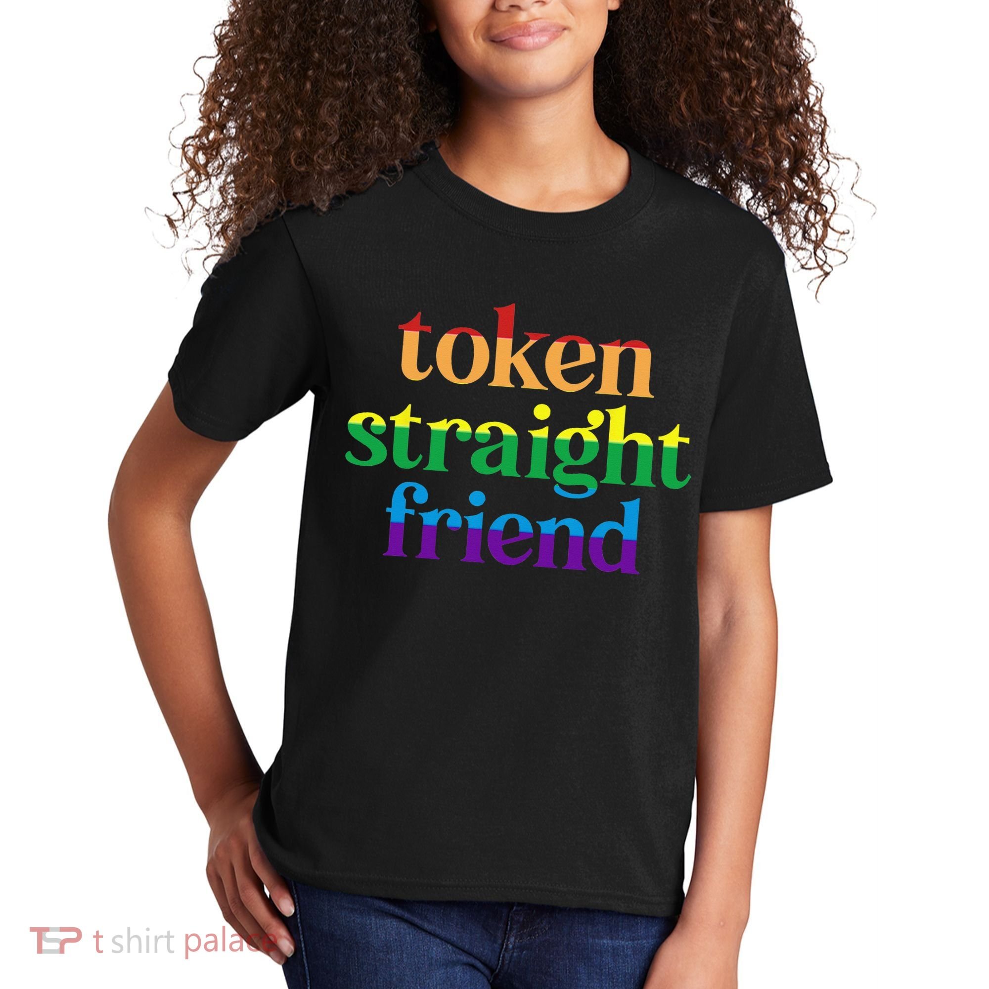 Token Straight Friend Kids T-Shirt