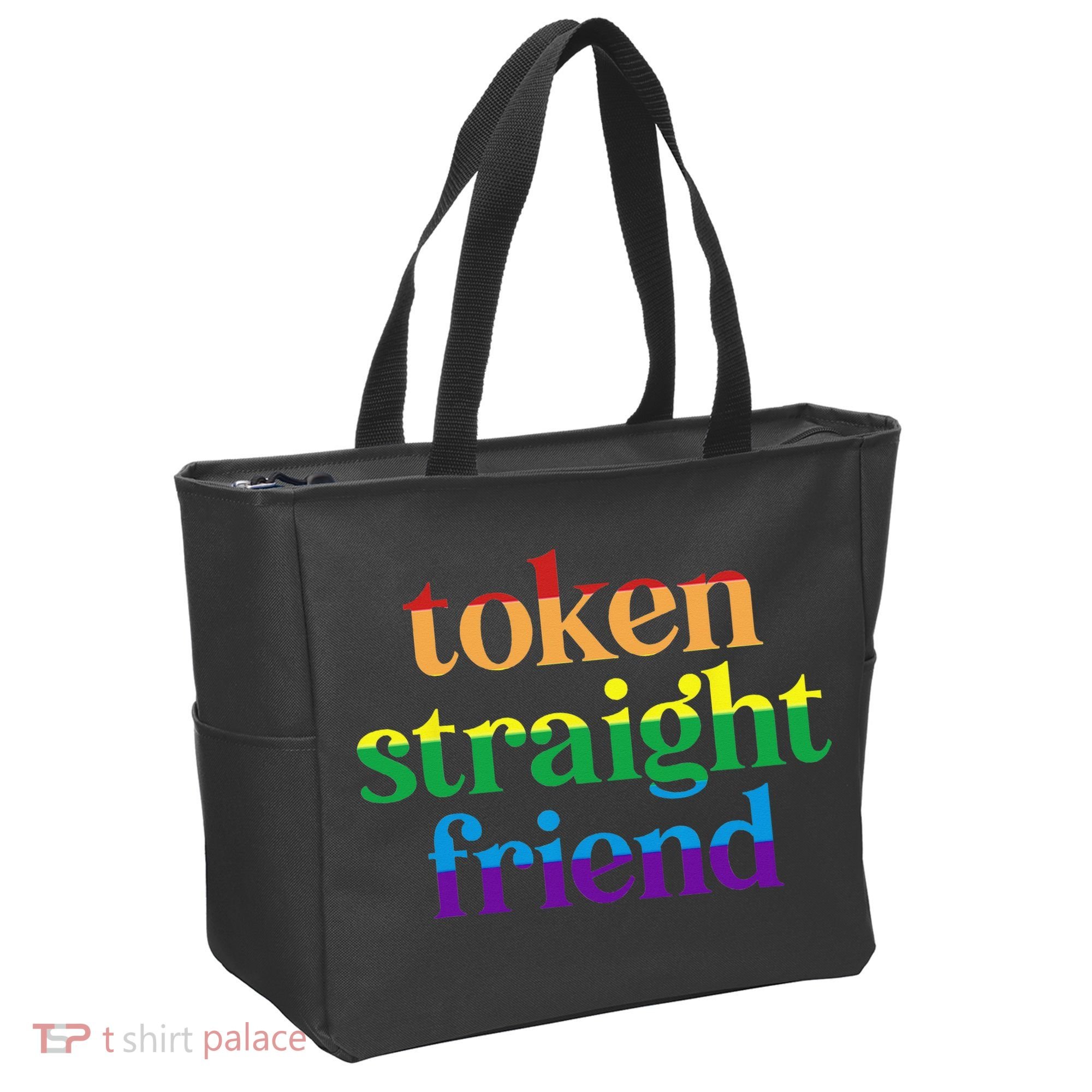 Token Straight Friend Tote Bag