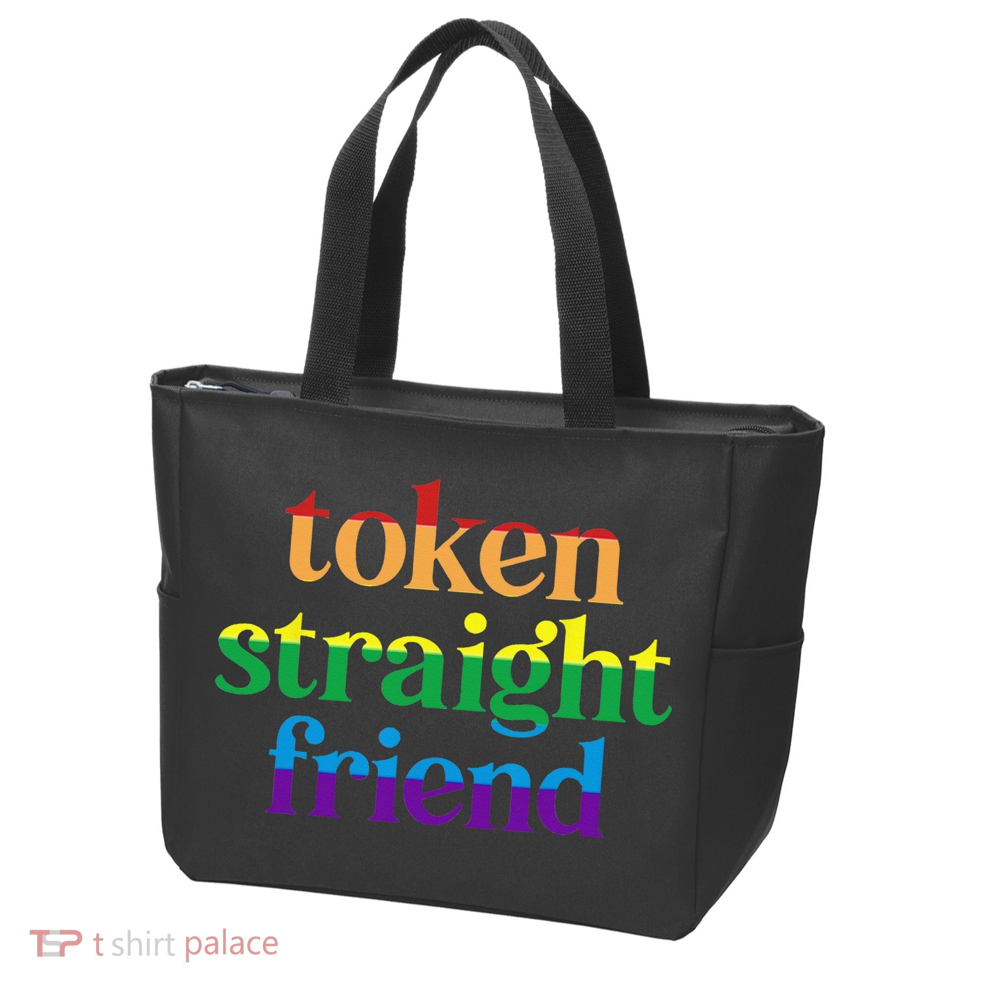 Token Straight Friend Tote Bag