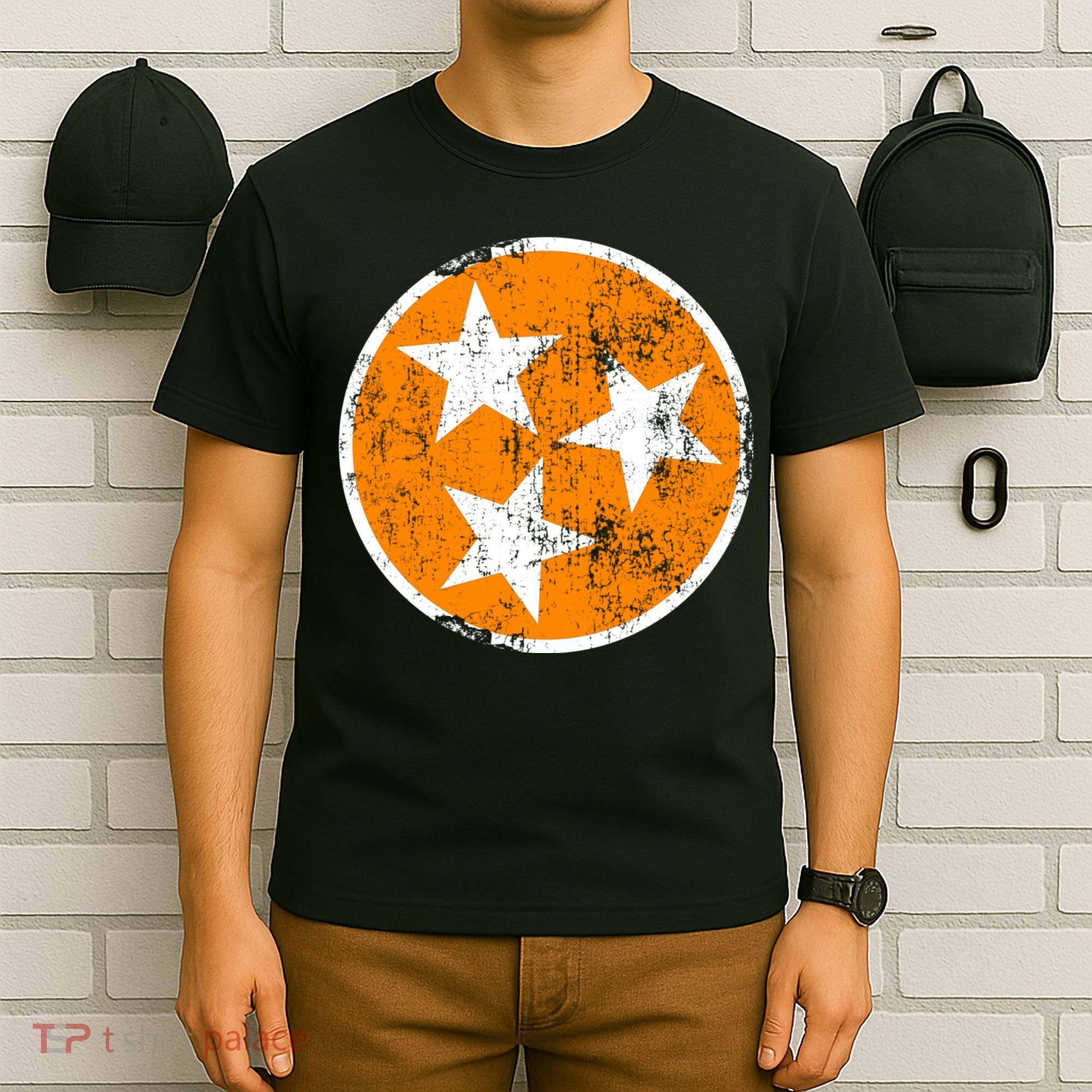 Tennessee State Flag TN Souvenir Football Baseball Sport Fans T-Shirt
