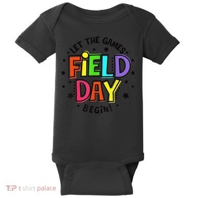 Teacher Student Field Day Let The Games Begin Field Day Baby Bodysuit