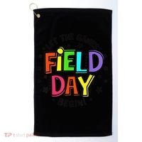 Teacher Student Field Day Let The Games Begin Field Day Golf Towel thumb 0