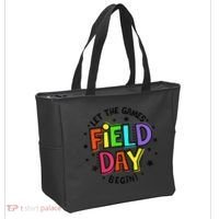 Teacher Student Field Day Let The Games Begin Field Day Tote Bag thumb 2