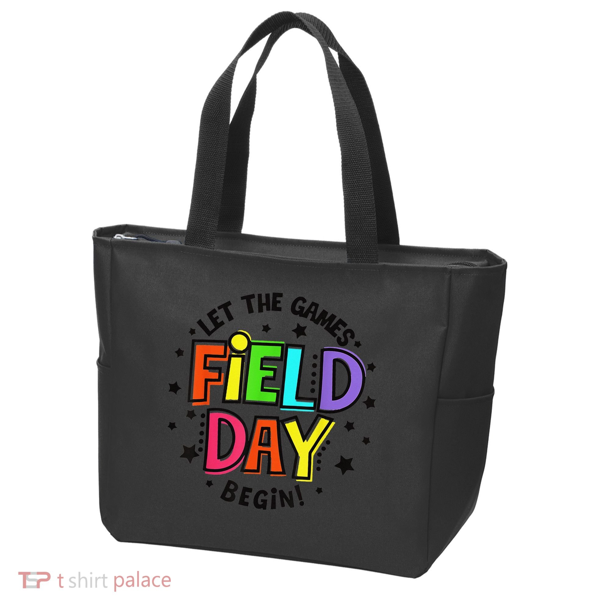 Teacher Student Field Day Let The Games Begin Field Day Tote Bag