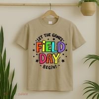 Teacher Student Field Day Let The Games Begin Field Day T-Shirt thumb 2