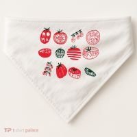 Tomato Shirts Foodie Gardening Gift USA-Made Doggie Bandana thumb 0