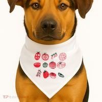 Tomato Shirts Foodie Gardening Gift USA-Made Doggie Bandana thumb 1