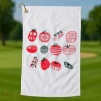 Tomato Shirts Foodie Gardening Gift Golf Towel thumb 1