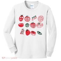 Tomato Shirts Foodie Gardening Gift Kids Long Sleeve Shirt thumb 0