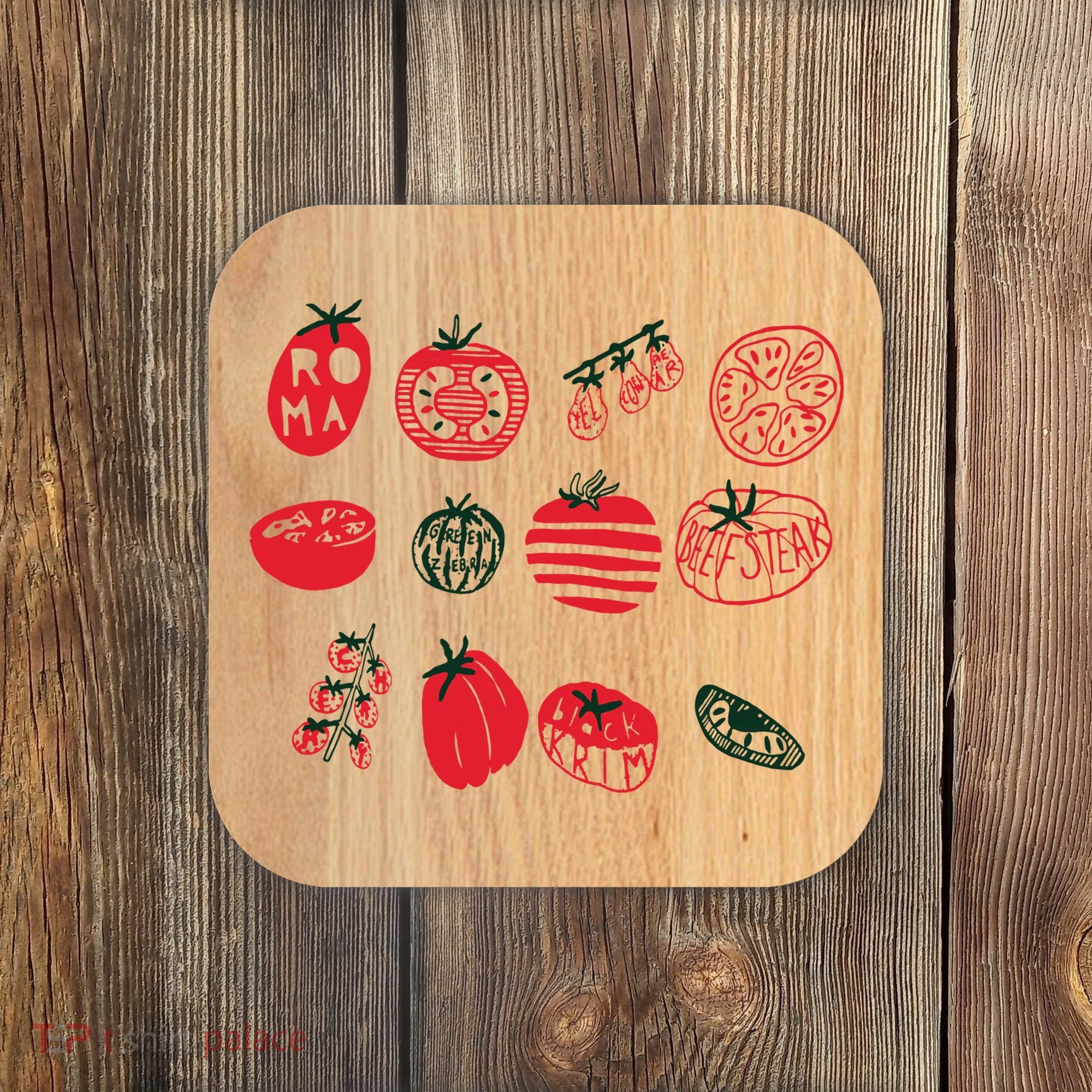 Tomato Shirts Foodie Gardening Gift Coaster