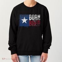 Texas State Flag Pride Born & Bred Native Home Women's Sweatshirt thumb 0