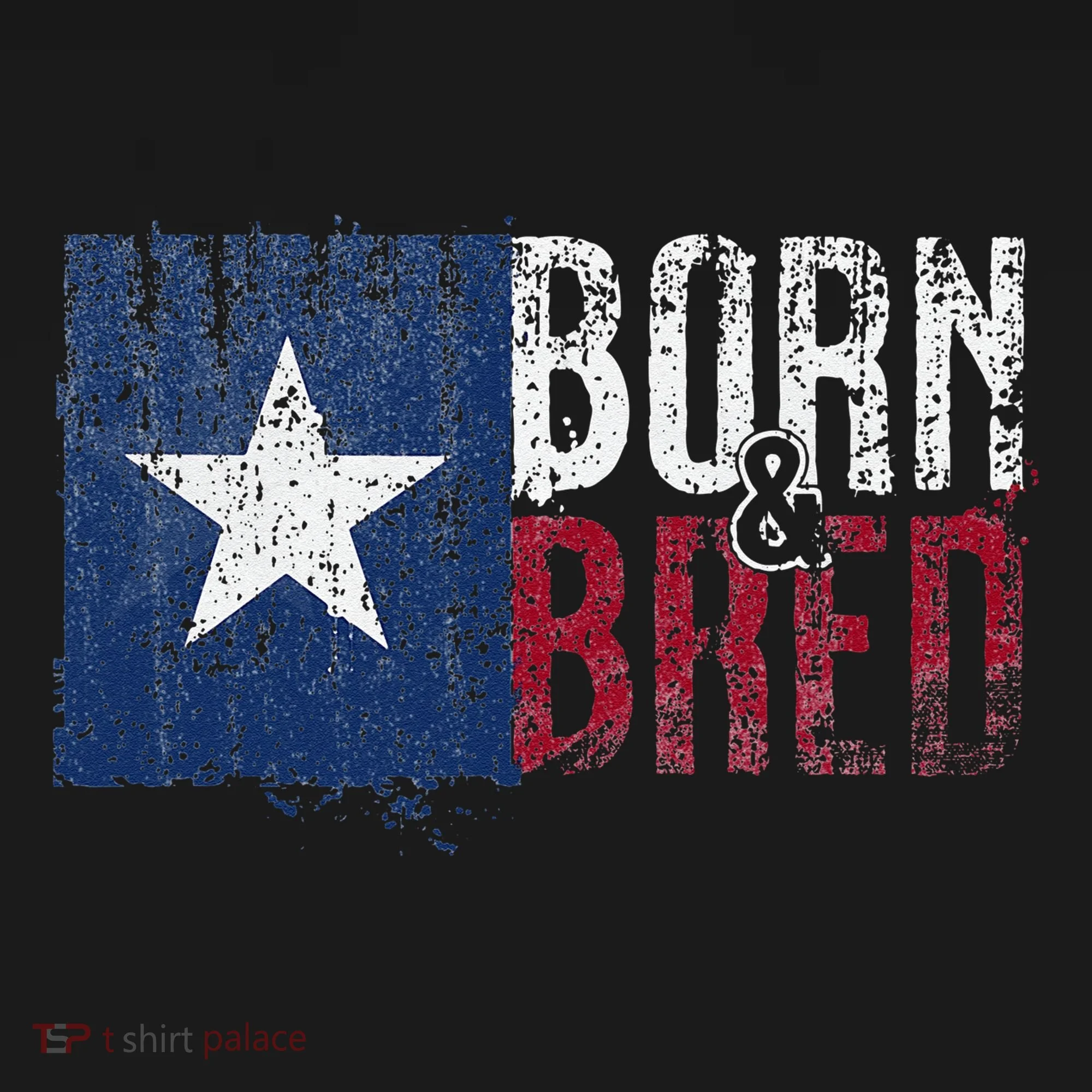 Texas State Flag Pride Born & Bred Native Home Doggie Tank