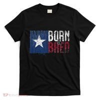 Texas State Flag Pride Born & Bred Native Home T-Shirt thumb 0