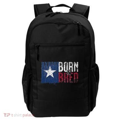 Texas State Flag Pride Born & Bred Native Home Backpack
