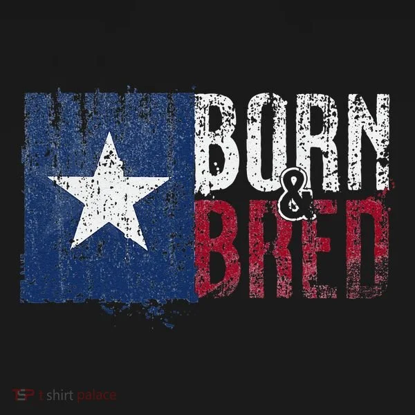 Texas State Flag Pride Born & Bred Native Home Bucket Hat