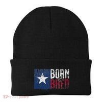 Texas State Flag Pride Born & Bred Native Home Beanie thumb 0