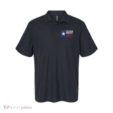 Texas State Flag Pride Born & Bred Native Home Polo