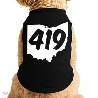 Toledo Sandusky Field 419 Area Code Ohio Cute Gift Doggie Tank thumb 0